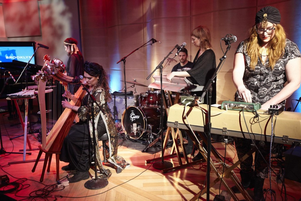 Teletextile perform at the Brooklyn Battle of the Boroughs in The Greene Space