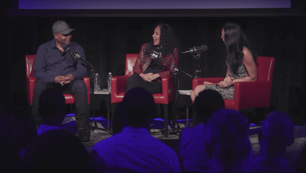 'Shots Fired' creators Reggie Rock Bythewood and Gina Prince-Bythewood in conversation with Susan Fales-Hill in The Greene Space