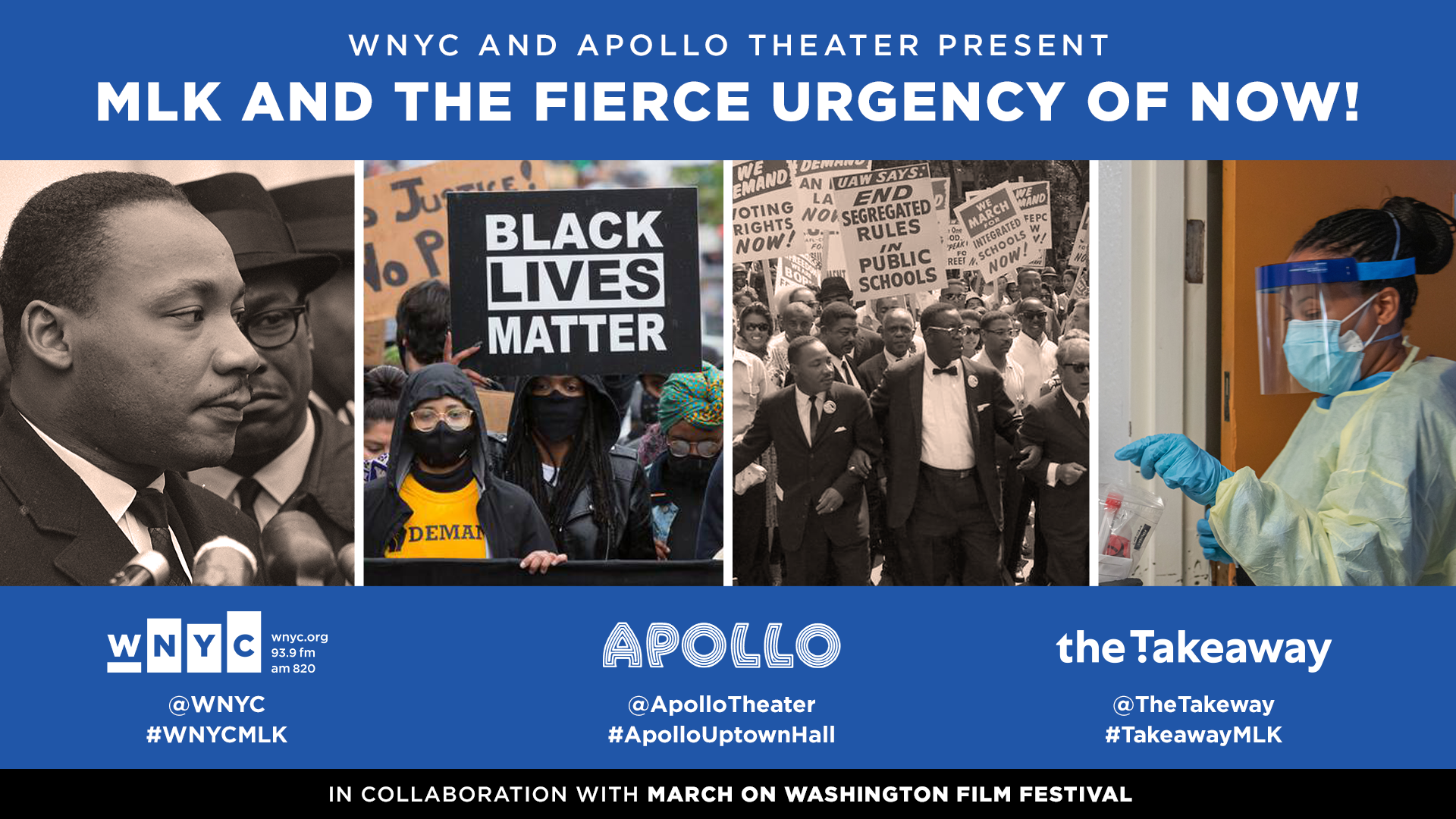 WNYC and Apollo Theater Present: MLK and the Fierce Urgency of Now!